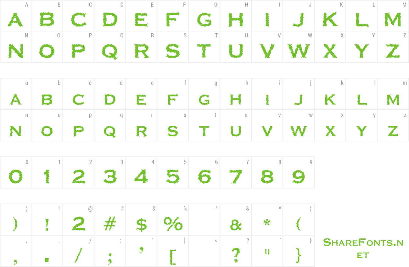 Font Corrodated preview